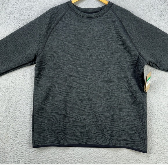 Nike Mens Golf Sweater XL Gray Knit Pullover‎ Drifit Long Sleeve Crewneck NEW